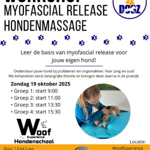 Workshop Myofascial Release Hondenmassage 19-10