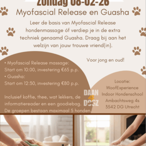 Workshop Myofascial Release Hondenmassage 08-02-26 + het vervolg van Myofascia workshop